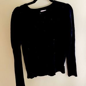 Black, button up cardigan